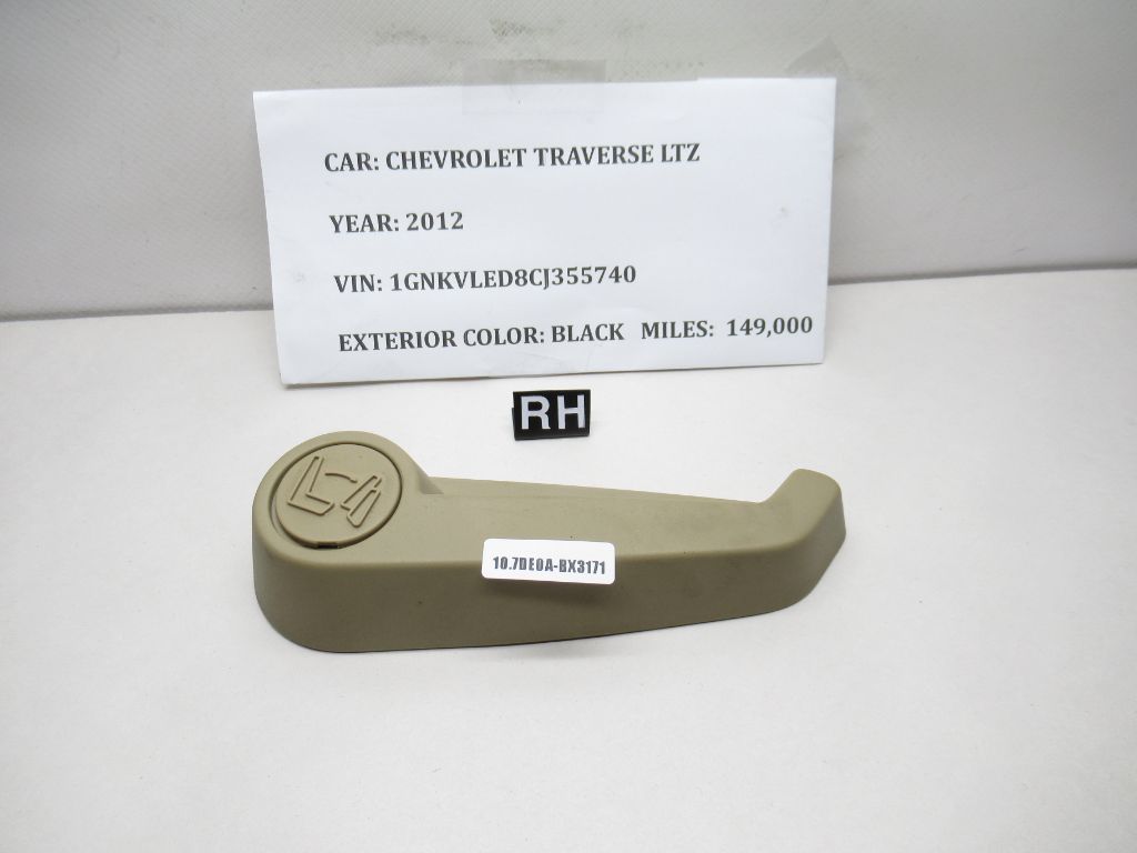 10-12 Chevy Traverse 2nd Row Seat Recline Fold Handle Lever Right 464780 OEM