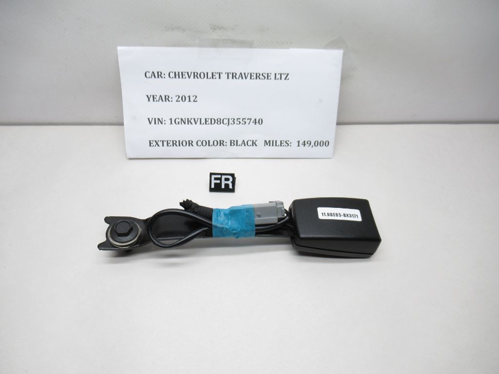 10-12 Chevrolet Traverse Right FRONT Seat Belt Latch Buckle 6167966 OEM