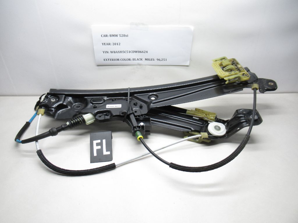 2012-2016 BMW 528i xDrive Front Left Window Regulator w/o Motor 7227 129 OEM