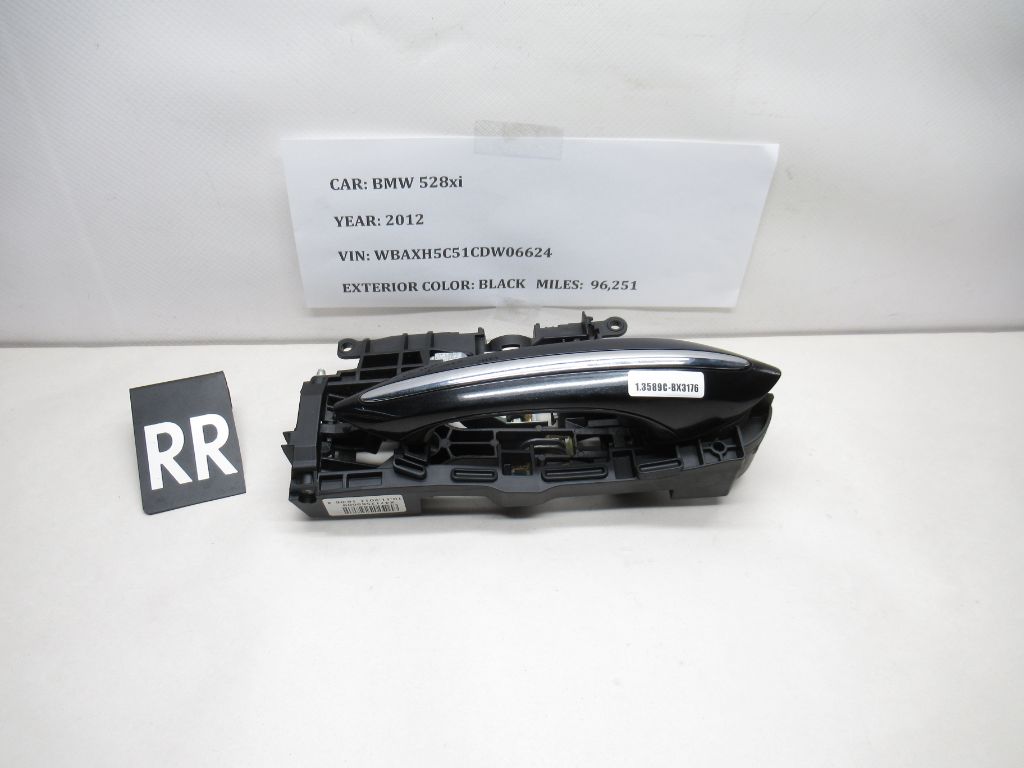 12-16 BMW 528i xDrive Rear Right Side Exterior Door Handle X4717565009 OEM