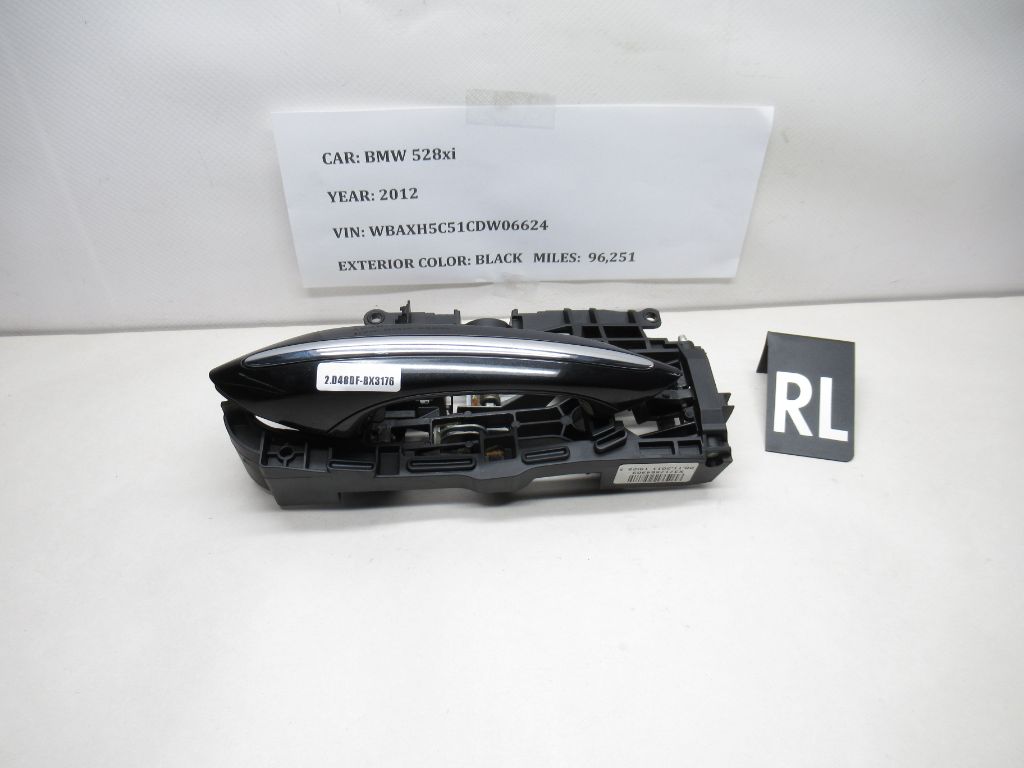 12-16 BMW528i xDrive Rear Left Side Door Exterior Handle X3717564909 OEM