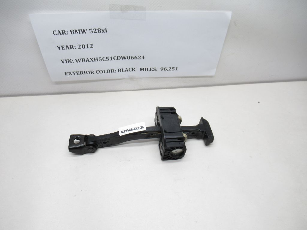 2012-2016 BMW 528i xDrive Front Door Check Strap Stop Stopper 7182005 OEM