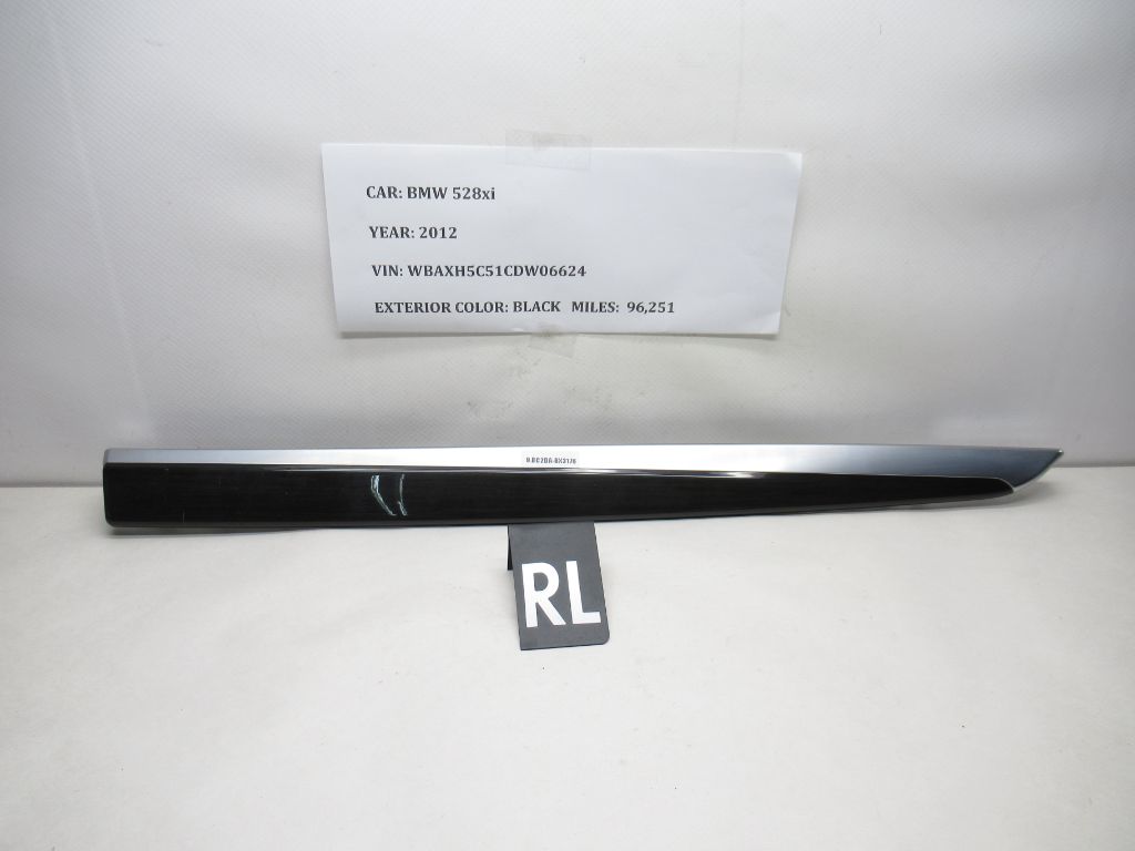 2012-2016 BMW 528i xDrive Rear Left Door Panel Trim 7225525 OEM