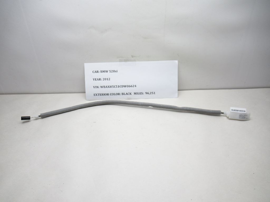 12-16 BMW 528i xDrive Inner Door Opener Lock Latch Bowden Cable 7175652 OEM