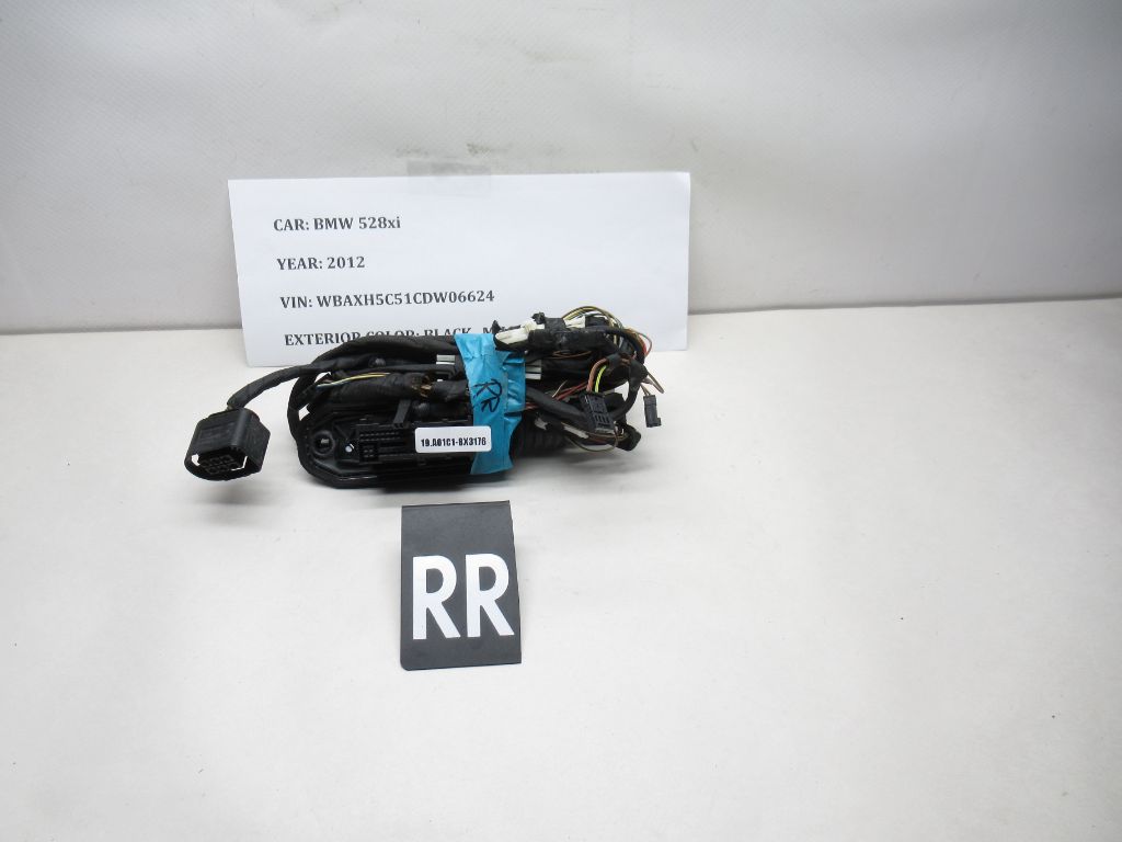 2012-2016 BMW 528i xDrive Right Rear Side Door Wire Harness 9256017 OEM