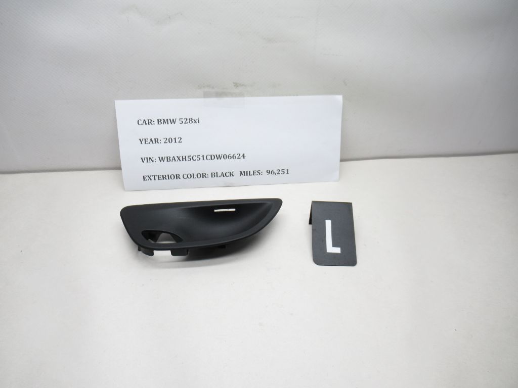 2012-2016 BMW 528i xDrive Front Left Door Interior Handle Trim 7226353.9 OEM