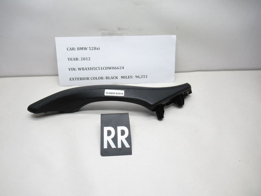 2012-2016 BMW 528i xDrive Rear Right Door Pull Grab Handle 7225852 OEM