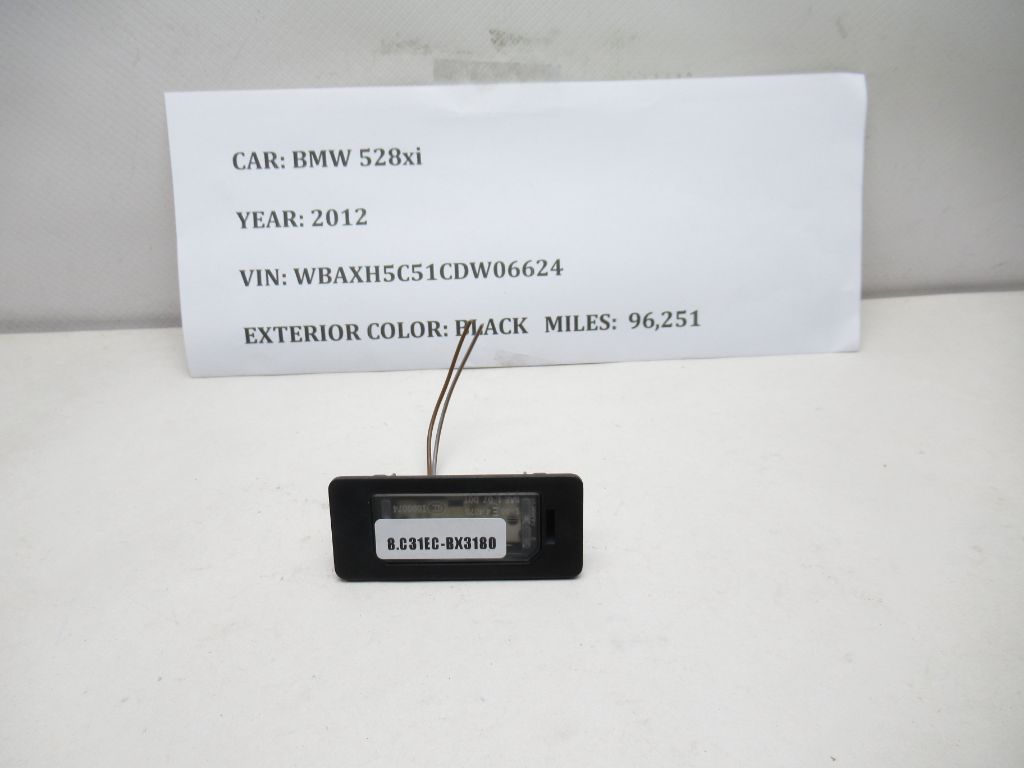 12-16 BMW 528I xDrive Rear Trunk Liftgate License Plate Light Lamp 7193293 OEM