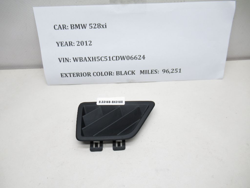 2012-2016 BMW 528I xDrive Left Dash Defrost Air Vent 9166662 OEM