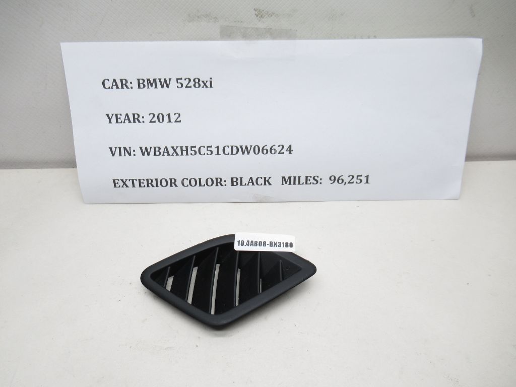 2012-2016 BMW 528i xDrive Front Left Dash Defrost Air Vent Grill 9166661 OEM
