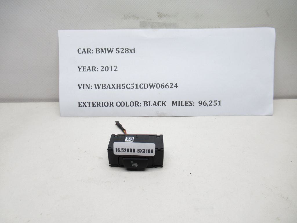 2012-2016 BMW 528i xDrive Rear Seat Heater Switch 9163293 OEM