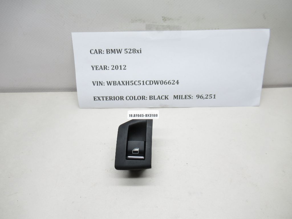 12-16 BMW 528i Xdrive Window Control Switch 9183547 OEM