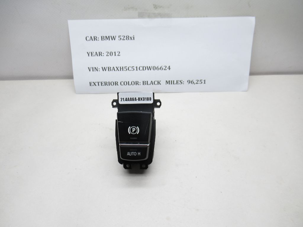 2012-2016 BMW 528i xDrive Brake Parking Stop Switch Control 9217594 Damaged OEM