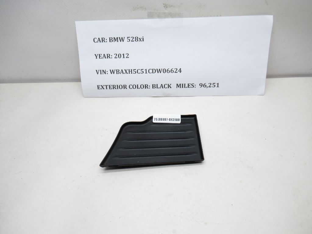12-16 BMW 528i xDrive Center Armrest Storage Compartment Insert MAT 9206730 OEM