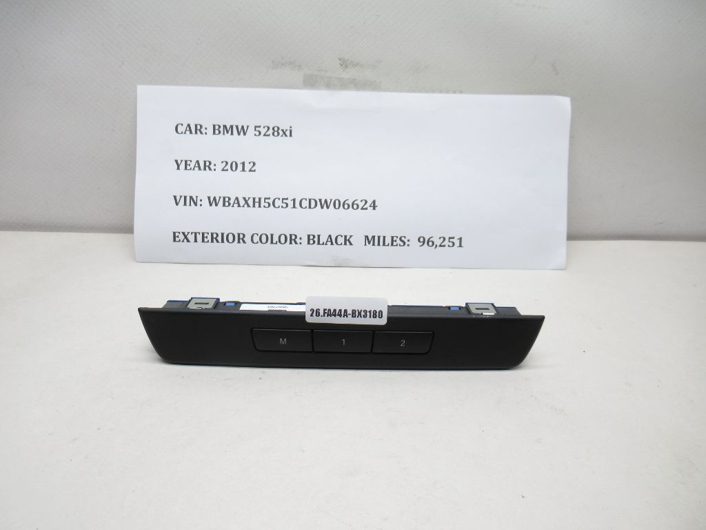 2012-2016 BMW 528i xDrive Seat Memory Switch 9215808 OEM