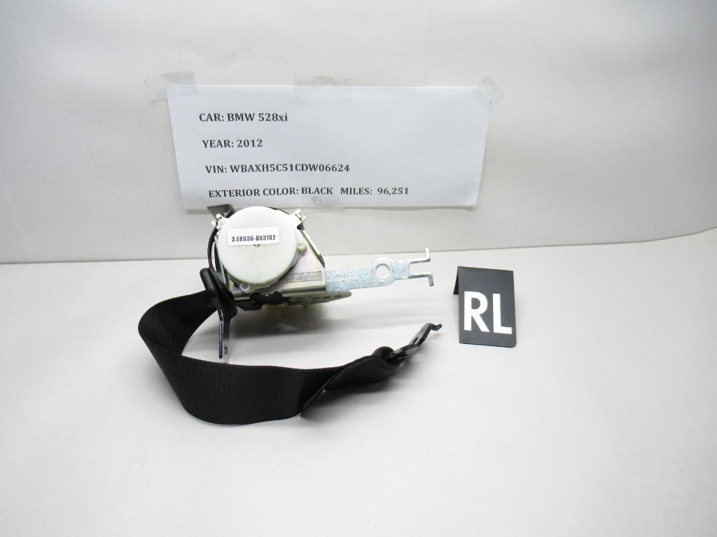 2012-2016 BMW 528I xDrive F10 Rear Left Seat Belt Retractor 916324507 OEM