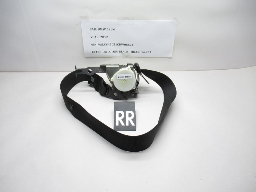 2012-2016 BMW 528i xDrive Rear Right Seat Belt Retractor 34048282A OEM