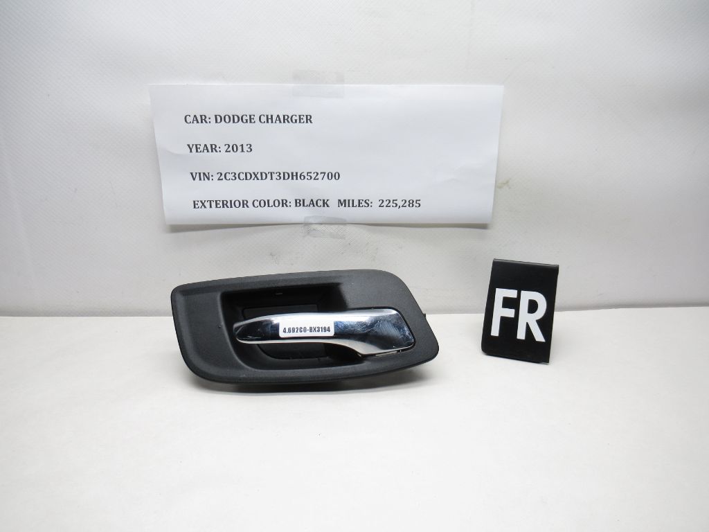 2011-2014 Dodge Charger Right Front Interior Door Handle 1RE72DX9AE OEM