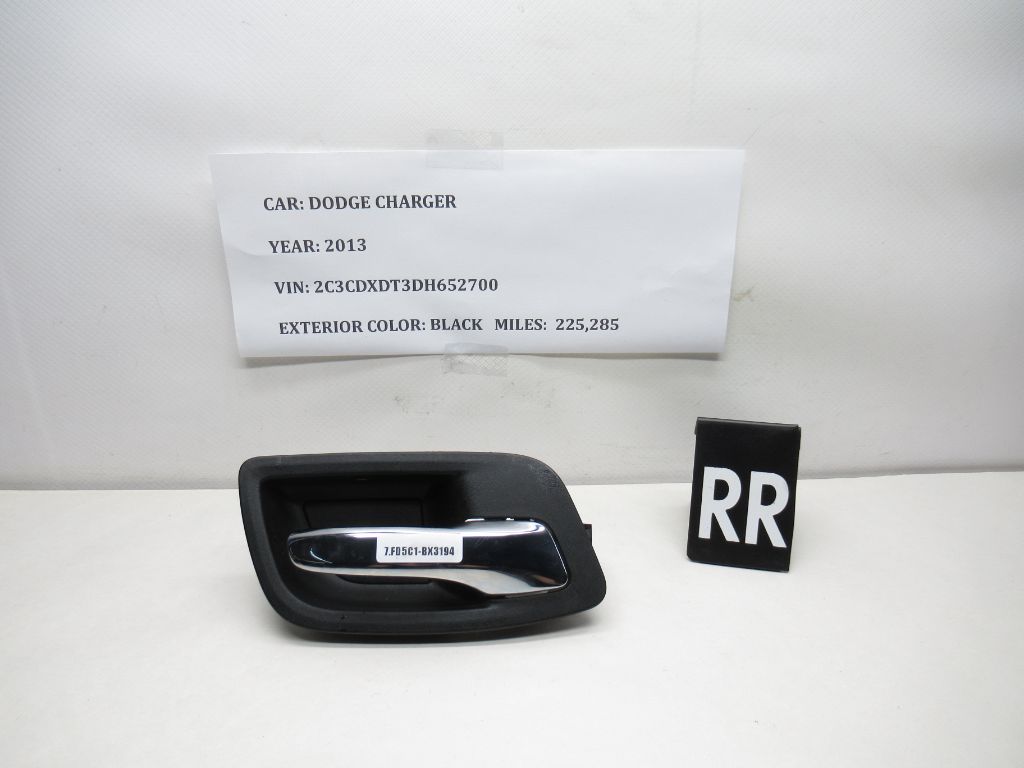 2011-2014 Dodge Charger Right Rear Interior Door Handle 1RE76DX9AD OEM