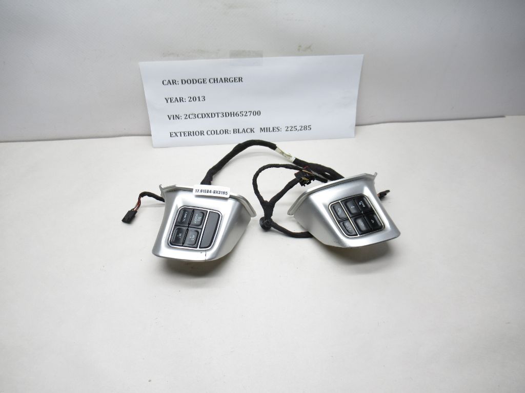 2011-2014 Dodge Charger Steering Wheel Buttons Pair Set 620325901 OEM