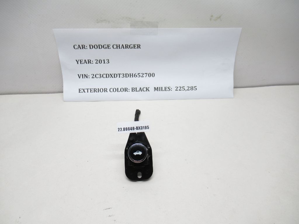 2011-2014 Dodge Charger Trunk Lock Release Switch Button 56046228AC OEM