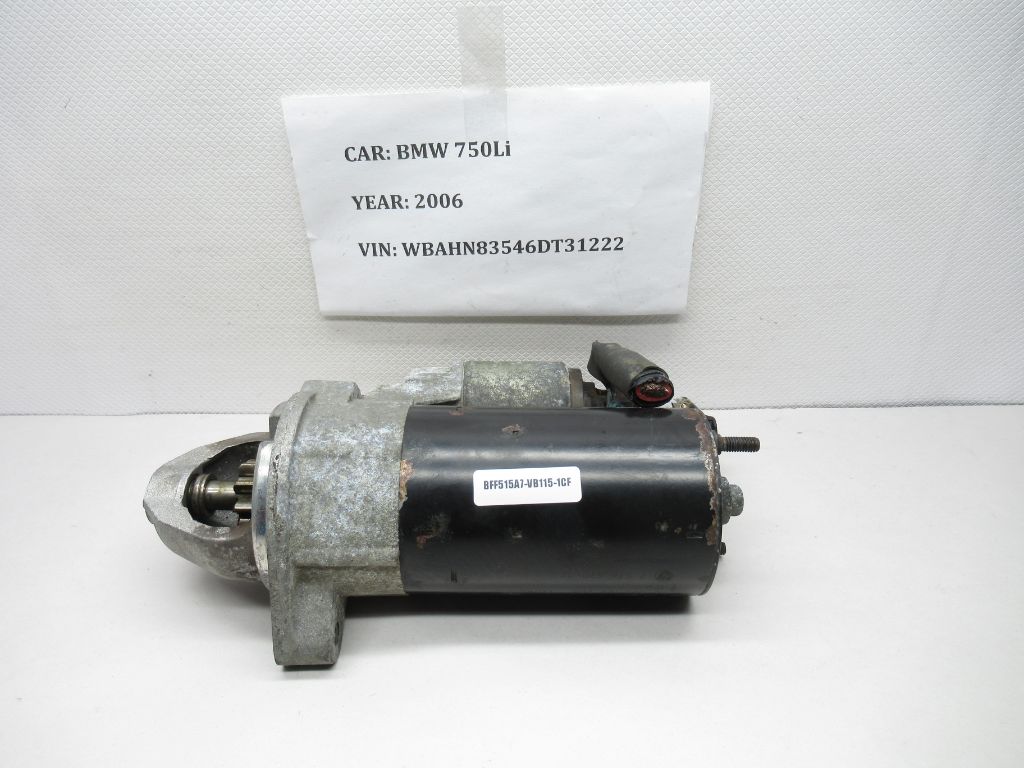 2006-2008 BMW 750Li Engine Motor Starter 7536690-02 OEM