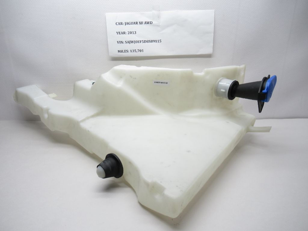 10-15 Jaguar XF Windshield Washer Reservoir Tank Bottle 8X23-17B613-B OEM