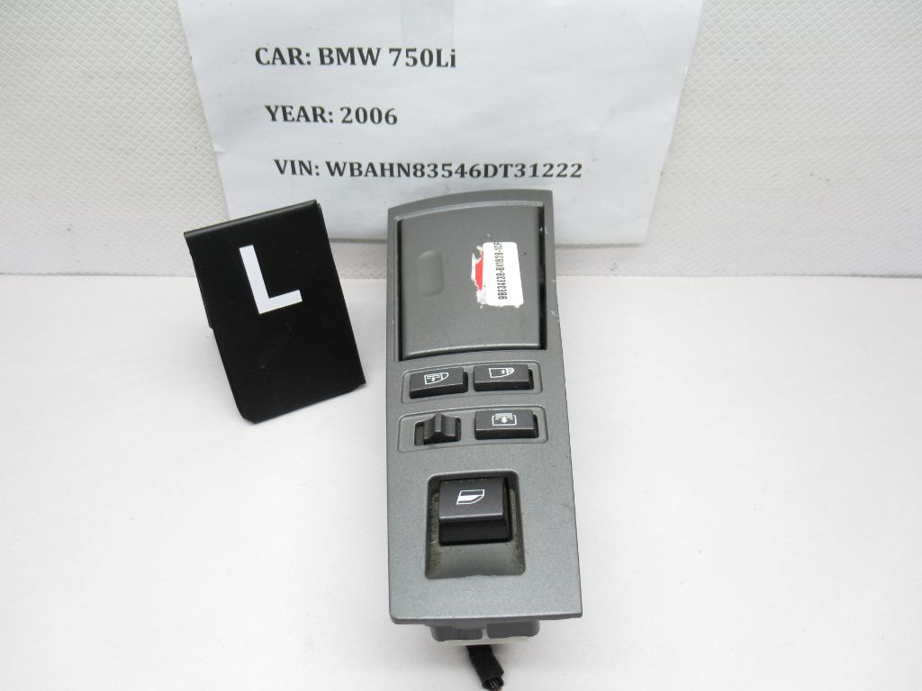 06-08 BMW 7 Series Left Window Switch 6919880 OEM