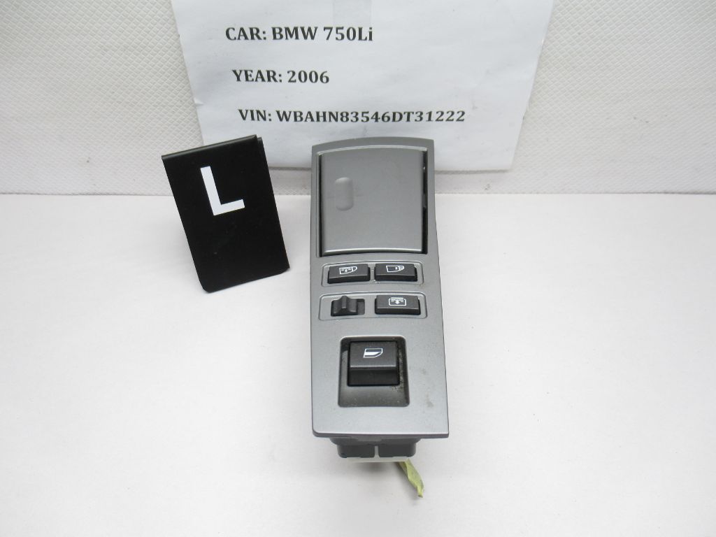 06-08 BMW 7 Series Rear Left Window Switch 6919880 OEM