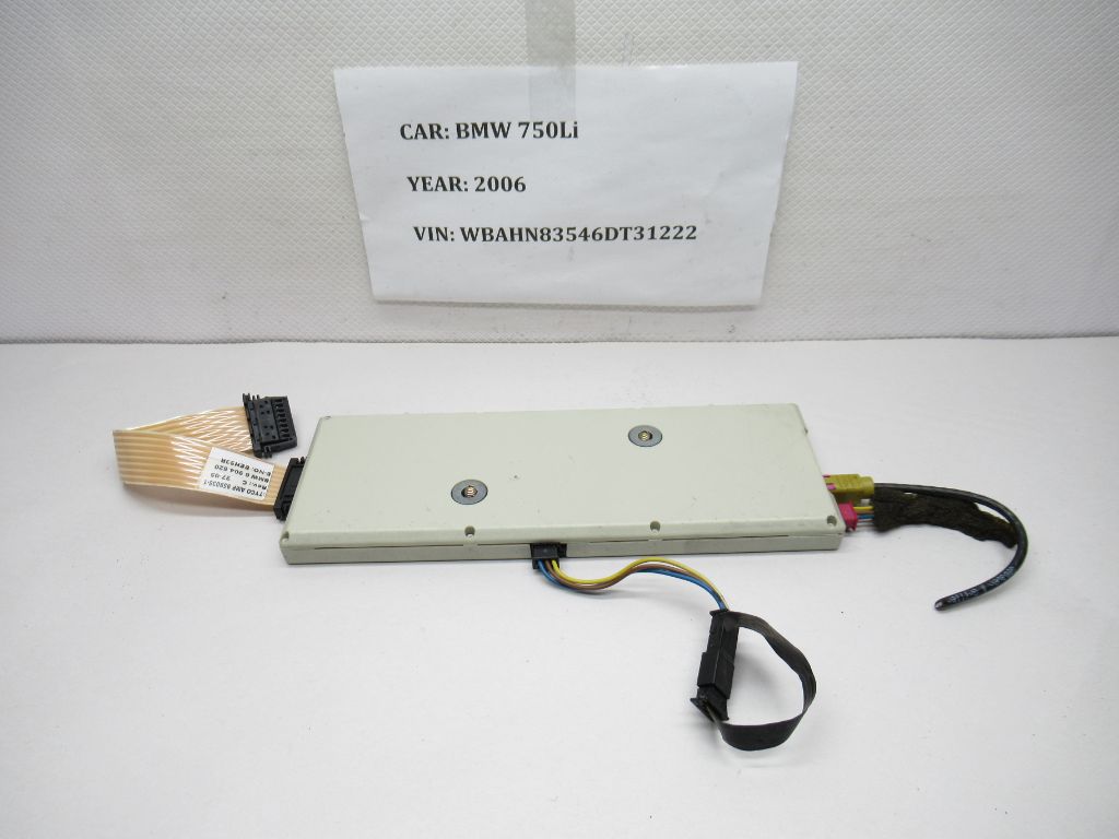 06-08 BMW 7 Series Antenna Amplifier With Wiring Harness 693366501 OEM