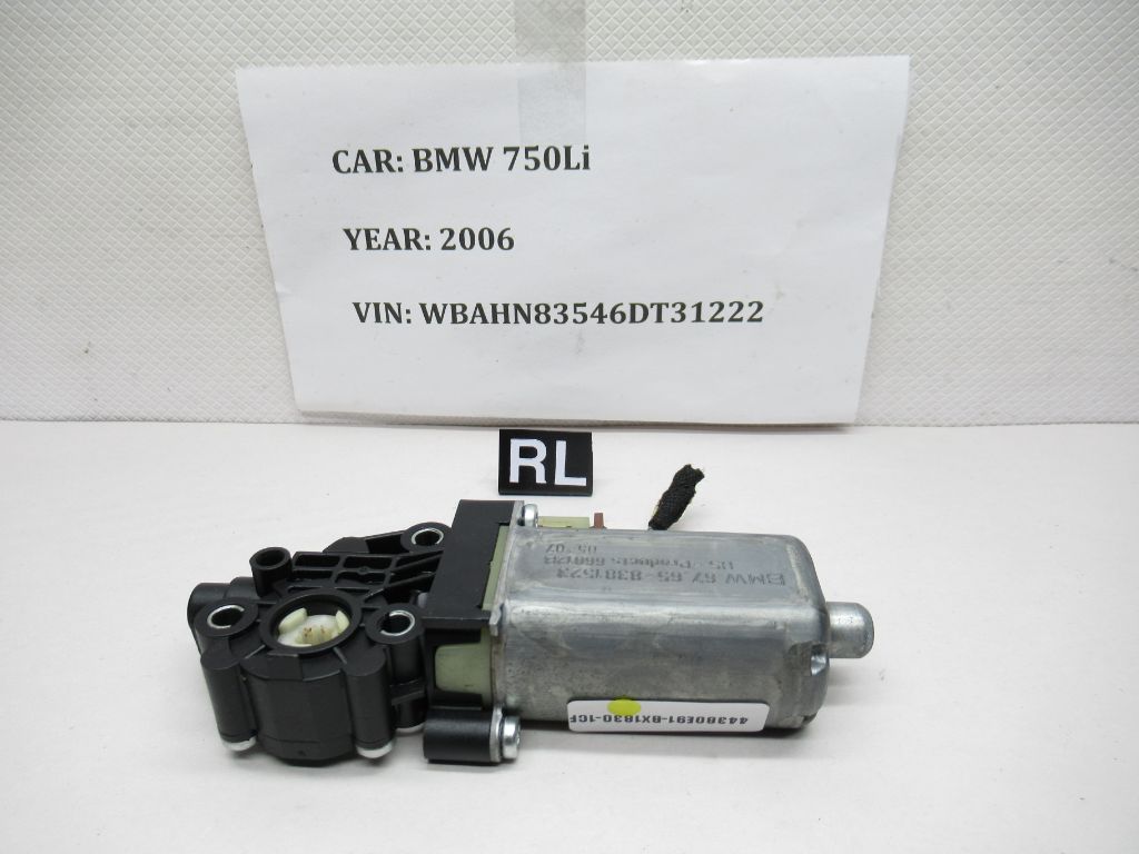 2006-2008 BMW 750Li Rear Left Door Sun Shade Motor  67658381523 OEM