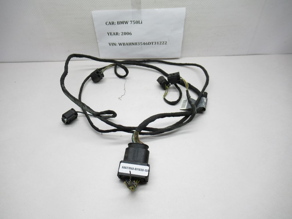 2006-2008 BMW 750Li  Rear Bumper Wire Wiring Harness 6907310 OEM