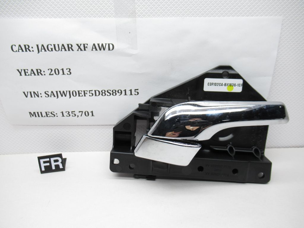 09-15 Jaguar X250 XF Front Right Interior Door Handle BJ32-22601AA OEM