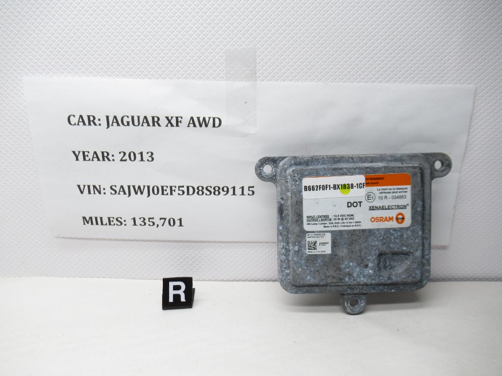 12-15 Jaguar XF Headlight Ballast Module Osram 10R-034663 OEM