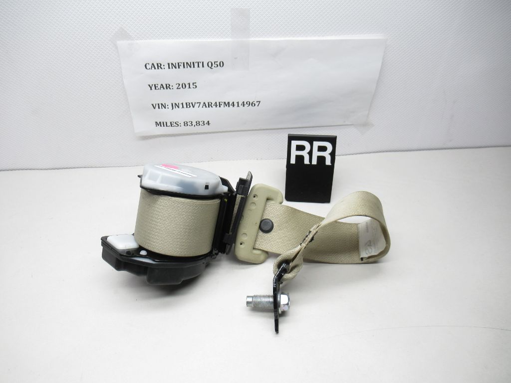 2014-2024 Infiniti Q50 Rear Right Seat Belt Retractor 1102298 OEM