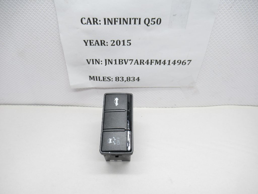 2015 Infinit Q50 Traction Hatch Lid Release Open Slip Switch 251B34GA0A OEM