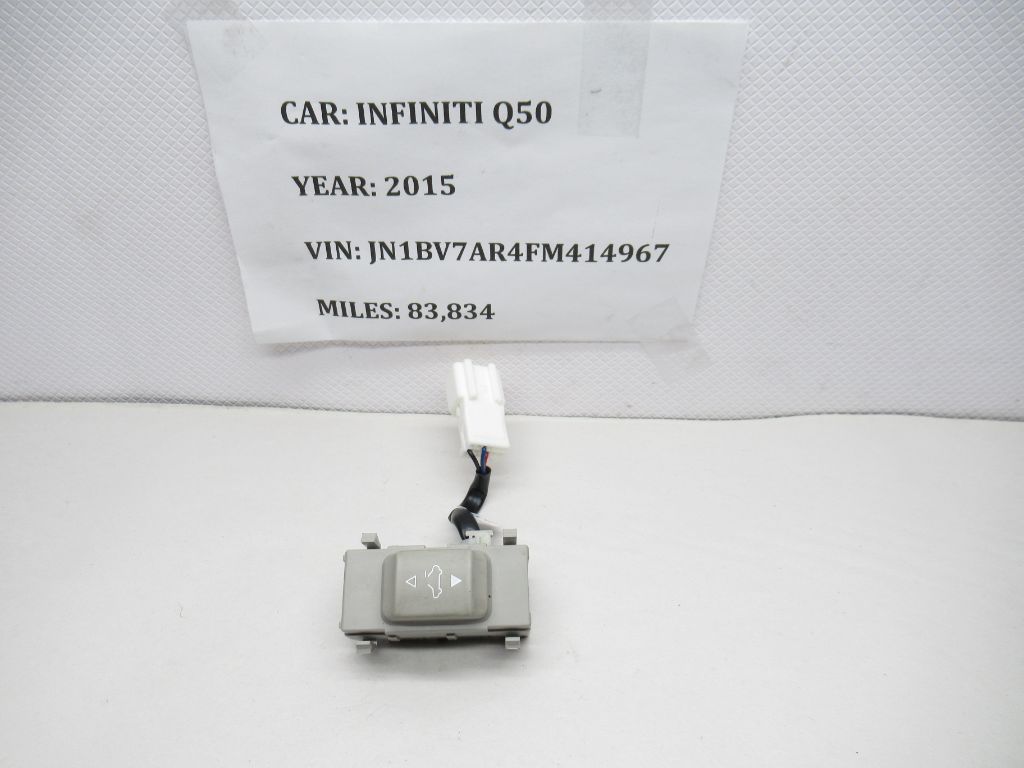 2015-2019 Infiniti Q50 Center Overhead Sunroof Sliding Switch 254503TA0A OEM