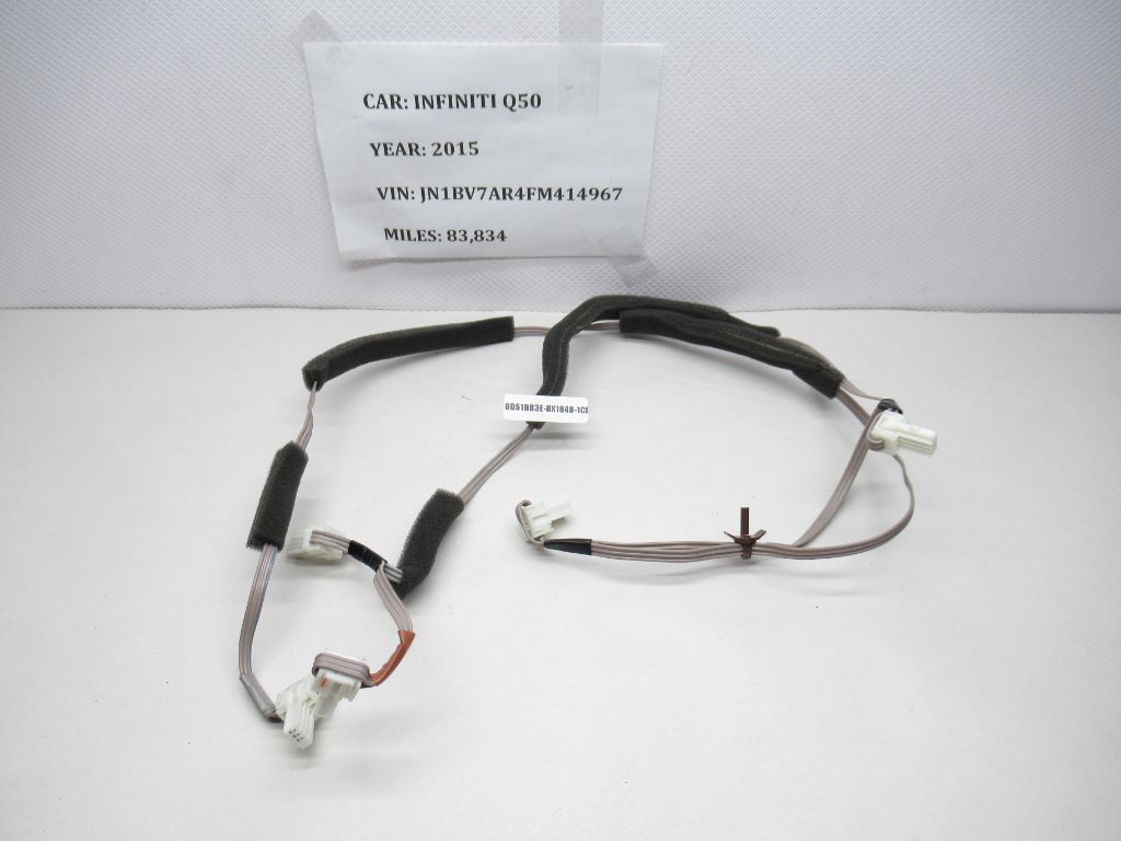 2014-2017 INFINITI Q50 Trunk Lid Wire Harness 24087-4GA0B OEM