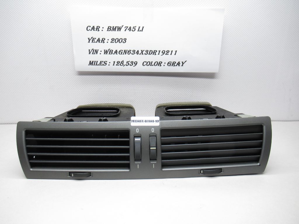 2002-2005 BMW 745 LI Dashboard Air Vent Grille Dash 69112039 OEM
