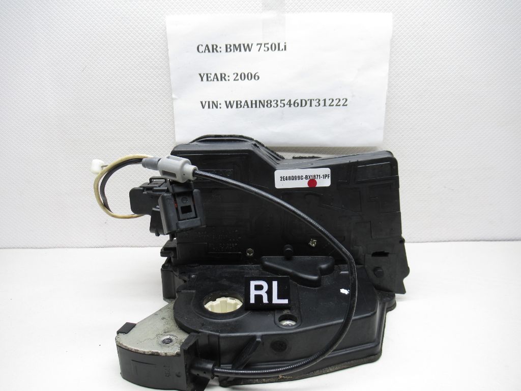 06 - 08 BMW 750Li Rear Door Latch Lock Left Actuator 7169239 OEM