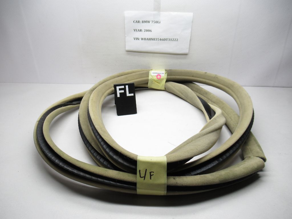 06-08 BMW 750li FL Door Seal Weather Strip Gasket 51337177998 OEM