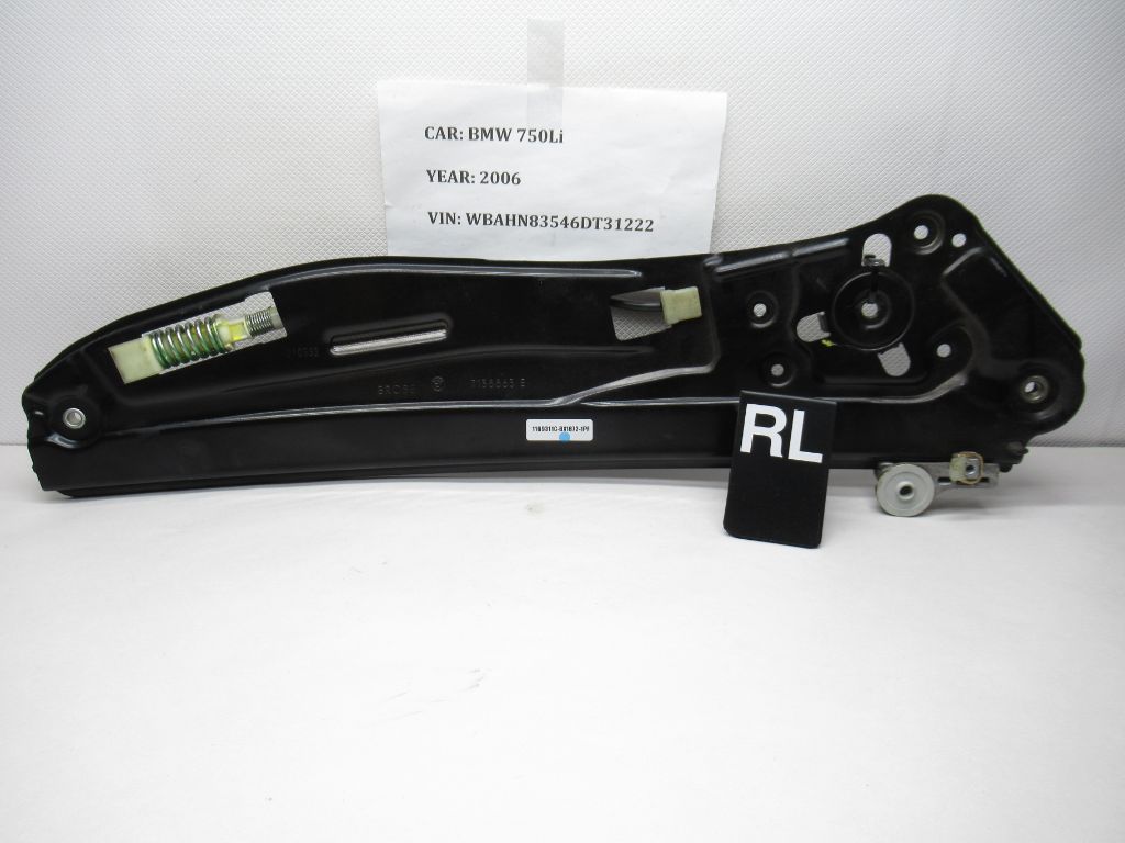 2006-2008 BMW 750LI RL Window Regulator 7202481 OEM