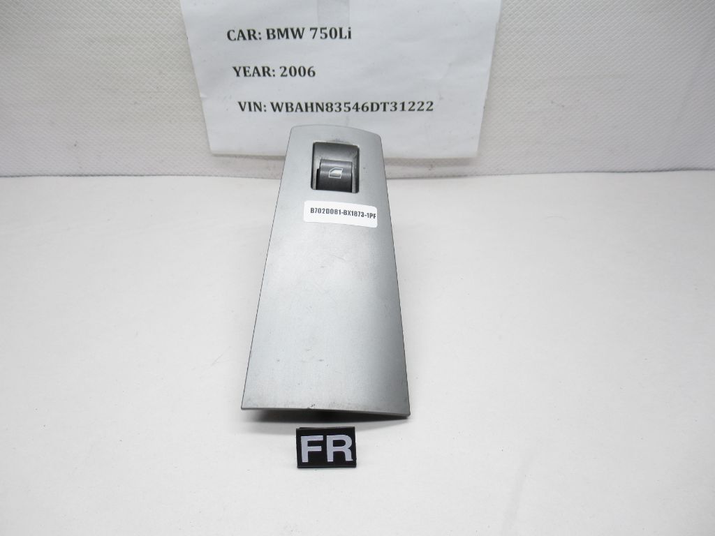 2006-2007 BMW 750Li FRONT RIGHT WINDOW CONTROL SWITCH 7024647 OEM
