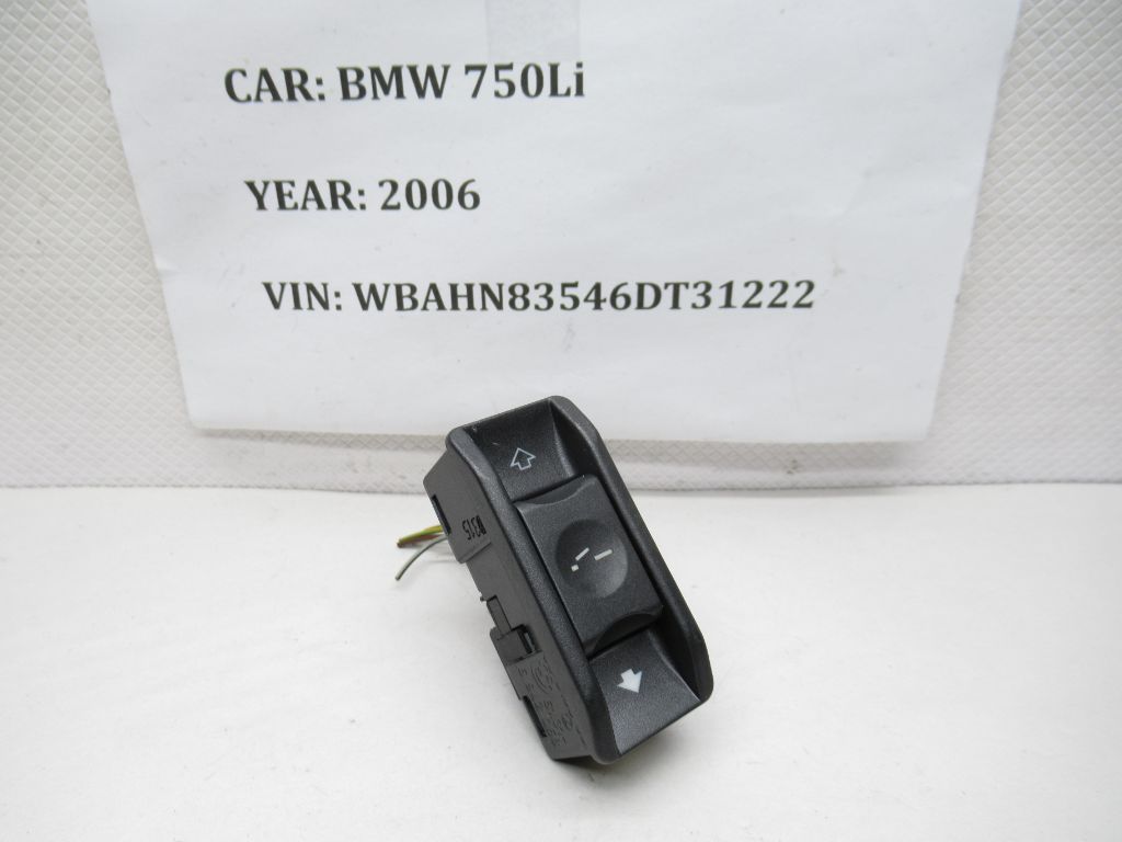 2006-2008 BMW 750LI Sliding Sunroof Opener Control Switch 6942068 OEM