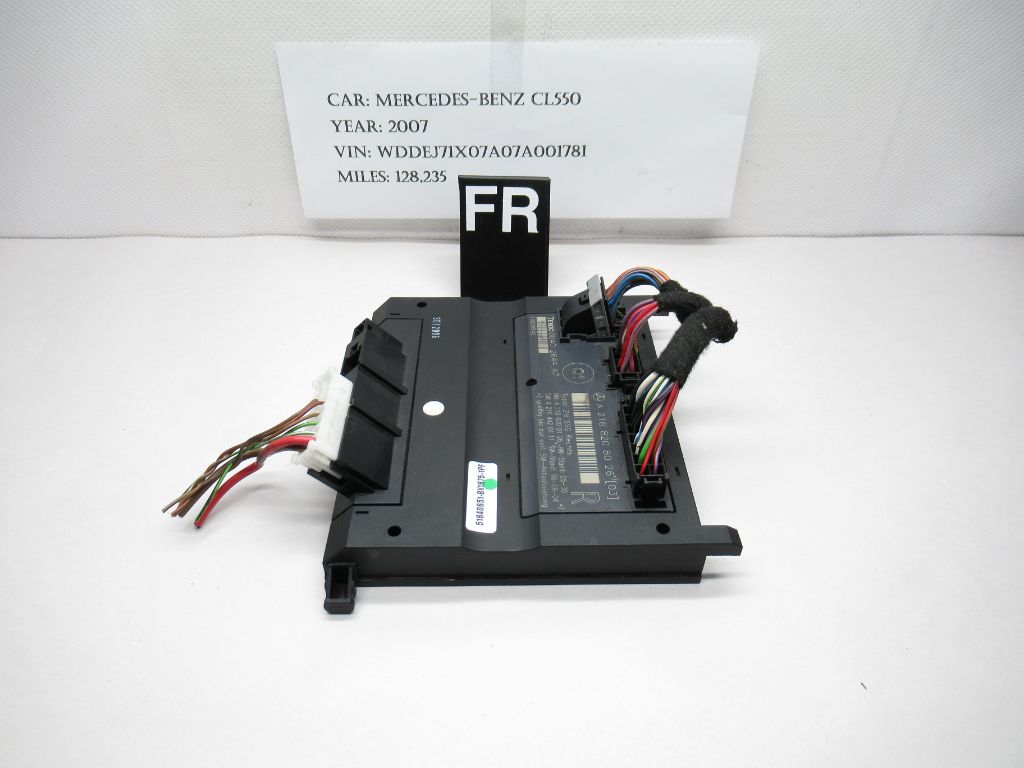 07-14 Mercedes CL550 Front Right Seat Computer Control Module A2168208026 OEM