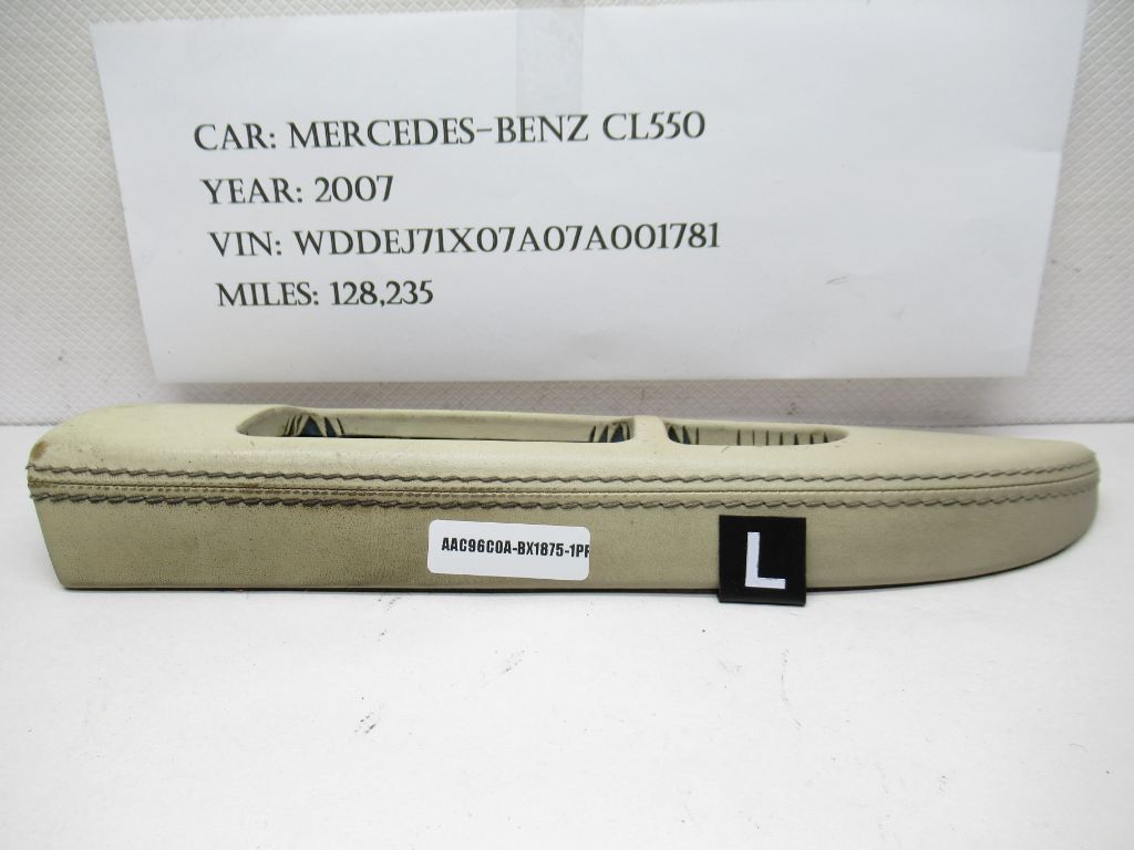 07-14 Mercedes CL550 FL Door Master Window Switch Trim Designo A2167201548 OEM