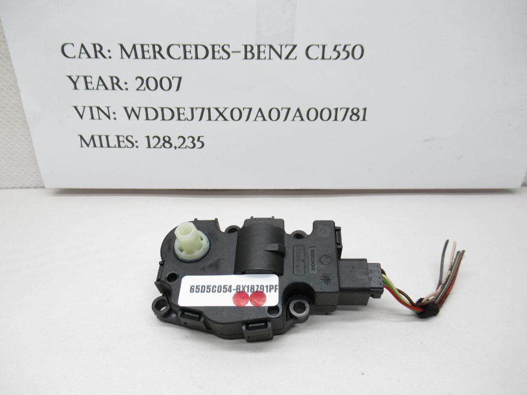 07-14 Mercedes-Benz CL550 AC Heater Control Flap Motor Actuator EFB330 OEM