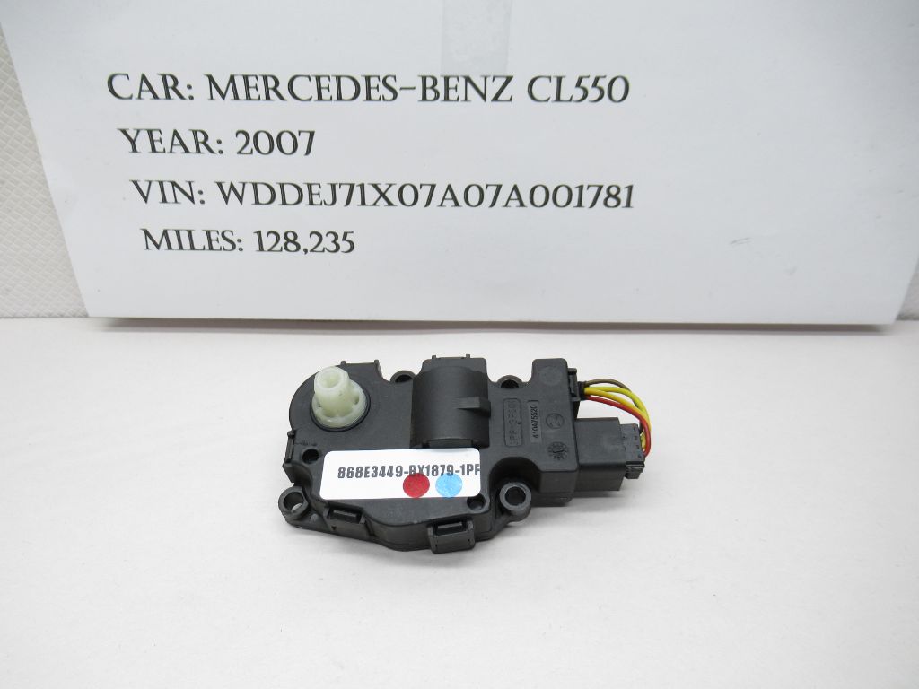 07-14 Mercedes CL550 AC Heater Control Flap Motor Actuator EFB330 OEM