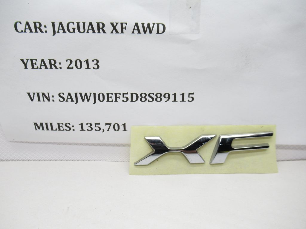 2009 - 2015 Jaguar XF Rear Gate Emblem Badge Logo Symbol Sign OEM