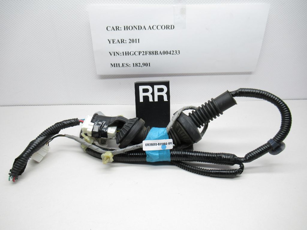 2008-2012 Honda Accord Rear Right Side Door Wiring Harness 32753-TA0-A102A OEM